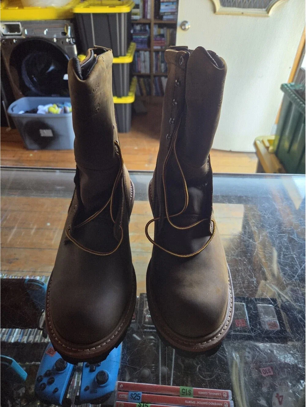 Red Wings 2219 MEN'S 8.5-INCH INSULATED, WATERPROOF SAFETY TOE LOGGER BOOT NIB